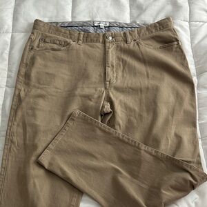 Peter Millar Men's Tan Chinos - Classic Five-Pocket Style